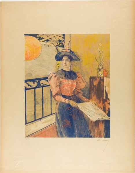 The Light, from the third album of L'Estampe originale, 1893. Creator: Alexandre Lunois.