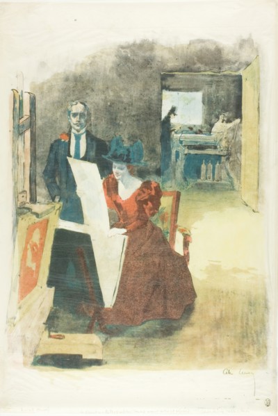 Cover for the portfolio, The Painters-Lithographers (Les Peintres Lithographes), 1892. Creator: Alexandre Lunois.