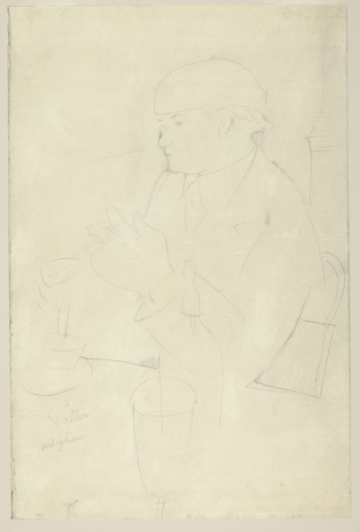 Portrait of Vallin, 1918. Creator: Amadeo Modigliani.