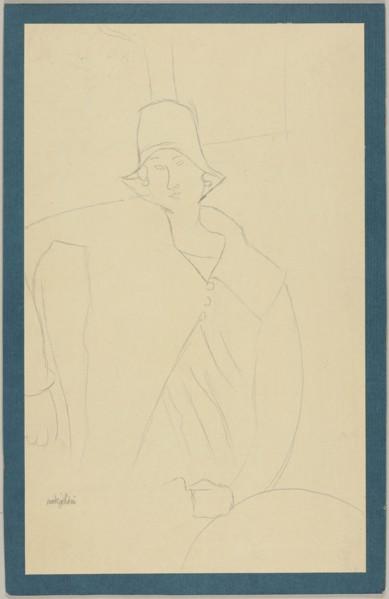 Seated Woman, n.d. Creator: Amadeo Modigliani.