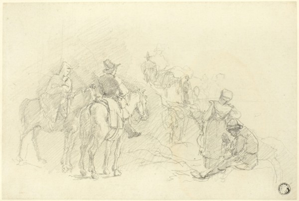 Resting Travelers, n.d. Creator: Augustus Wall Callcott.