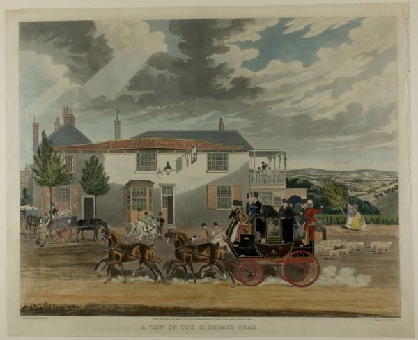 A View on the Highgate Road, n.d. Creator: Charles Hunt.