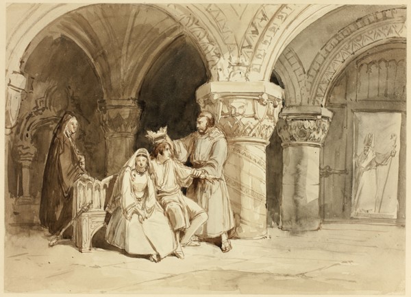 Edwy and Elgiva, n.d. Creator: Clarkson Stanfield.