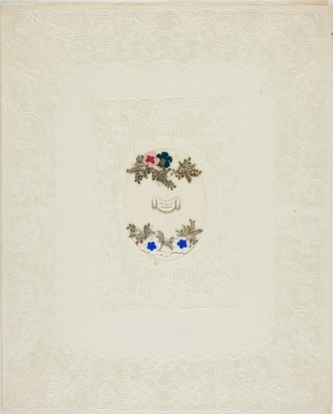 Wilt Thou Be My Bride (valentine), 1847. Creator: David Mossman.
