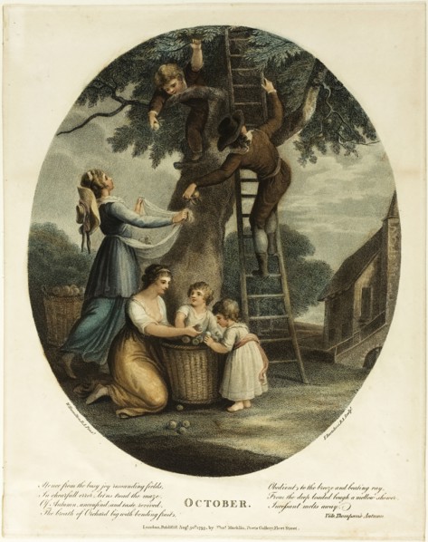 October, August 30, 1793. Creator: Francesco Bartolozzi.