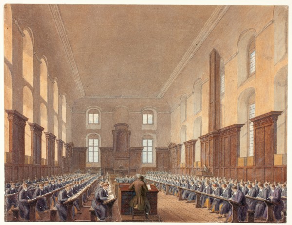 Writing School, Christ's Hospital, n.d. Creator: Frederick Mackenzie.