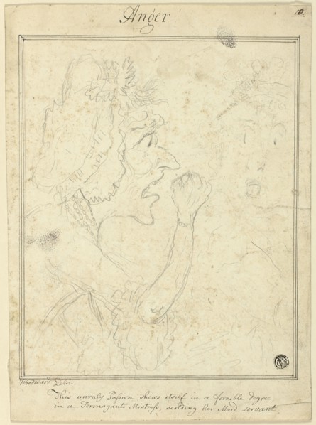 Anger, n.d. Creator: George Moutard Woodward.