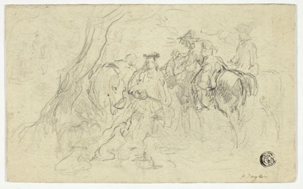 Calvarymen Beside Tree, n.d. Creator: John Frederick Tayler.