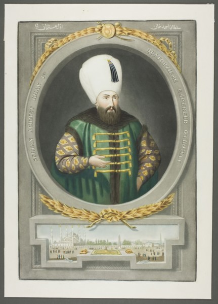 Achmet Kahn I, from Portraits of the Emperors of Turkey, 1815. Creator: John Young.