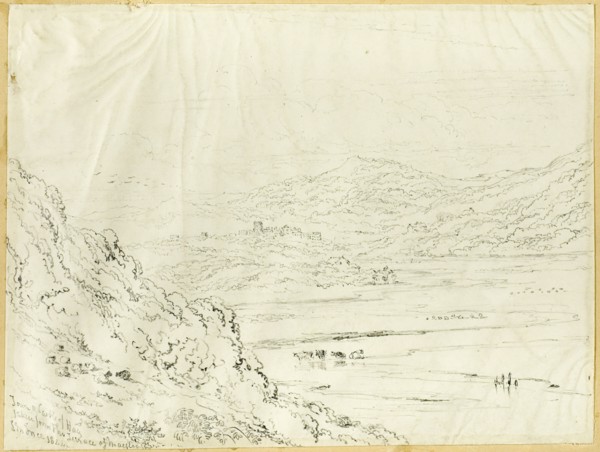 Town and Castle of Hay, 1844. Creator: Joseph Murray Ince.