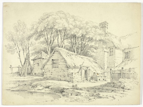 Farm Buildings, 1822. Creator: Paul Sandby Munn.