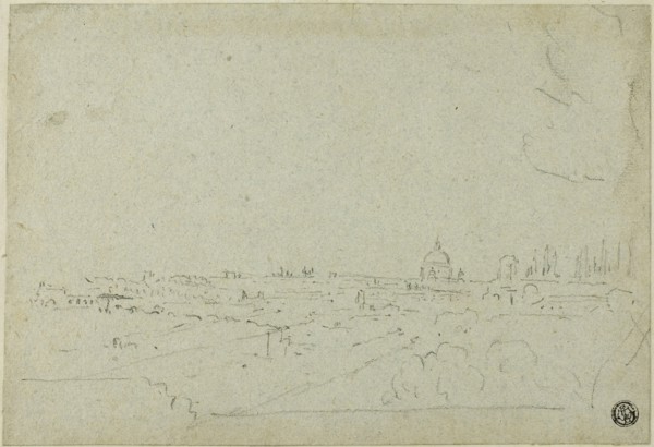 View of Saint Peter's from the Palace of the Caesars, with Circus Maximus Below, n.d. Creator: Richard Wilson.
