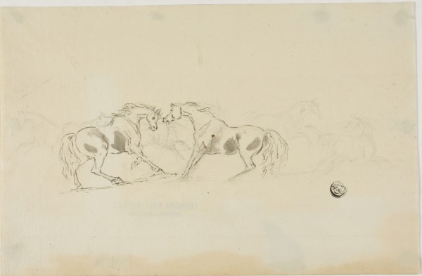 Horses Fighting, n.d. Creator: Sawrey Gilpin.