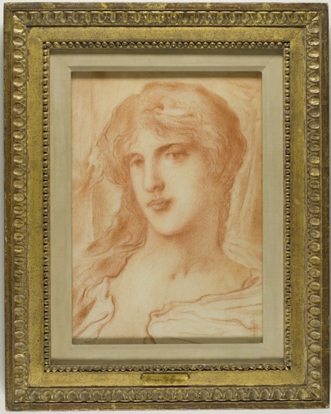 Head, c. 1880. Creator: Simeon Solomon.