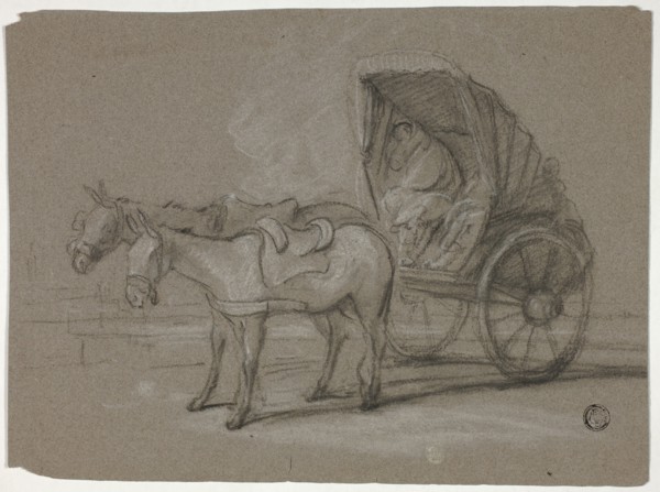 Huckster Cart, c. 1790. Creators: Thomas Barker, Thomas Jones Barker.