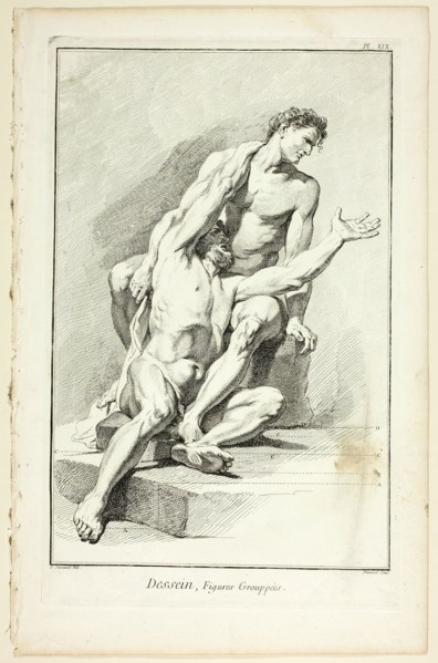Design: Grouped Figures, from Encyclopédie, 1762/77. Creator: Benoit-Louis Prevost.