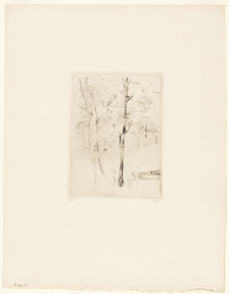 The Lake in the Bois de Boulogne, 1889. Creator: Berthe Morisot.