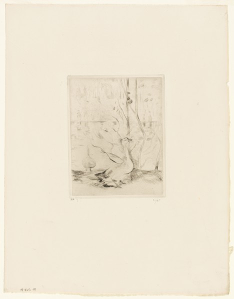 The Goose, 1889. Creator: Berthe Morisot.