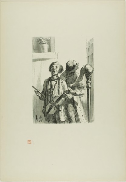 The Street Singers, 1862, printed 1920. Creator: Charles Maurand.