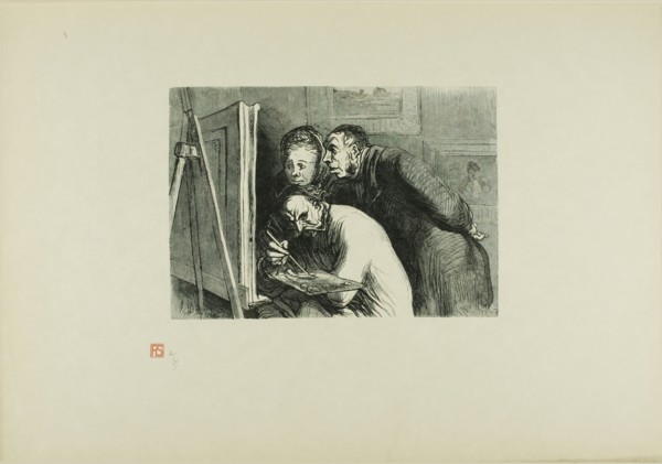 Painter and the Bourgeois, 1862, printed 1920. Creator: Charles Maurand.