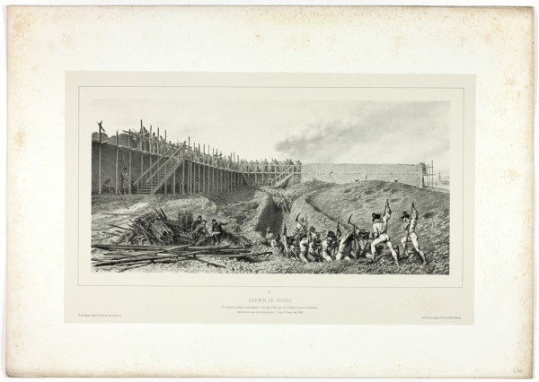 Round Way, from Souvenirs d’Italie: Expédition de Rome, 1859. Creator: Auguste Raffet.