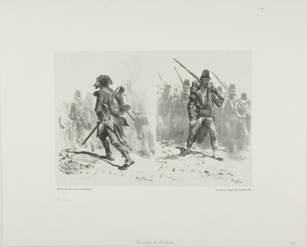 Sheet of Sketches, 1842. Creator: Auguste Raffet.