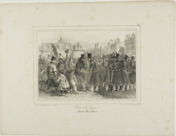 Long Life to the Troops!, July 28, 1830. Creator: Auguste Raffet.