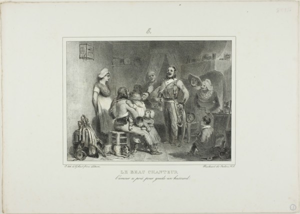 The Best Singer, 1831. Creator: Auguste Raffet.