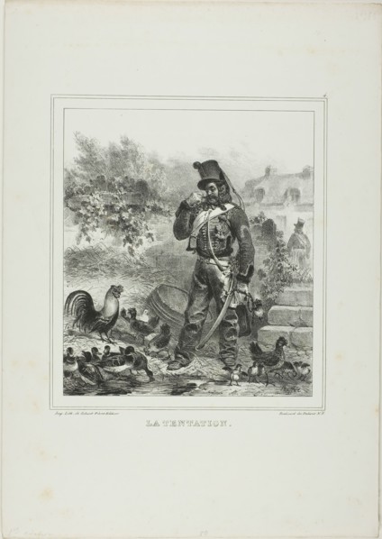 Temptation, 1833. Creator: Auguste Raffet.