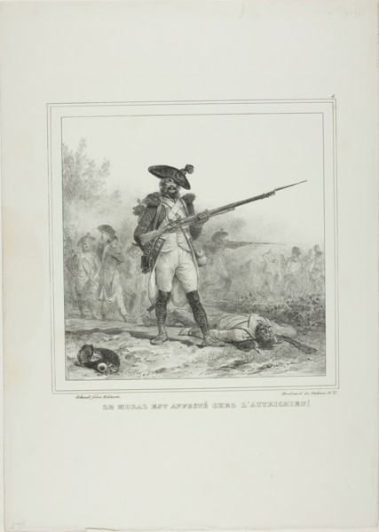 Morale is Affected by the Austrians!, 1833. Creator: Auguste Raffet.