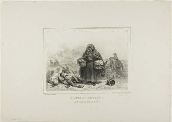 Poor Children!! May God take pity on their souls!, 1834. Creator: Auguste Raffet.