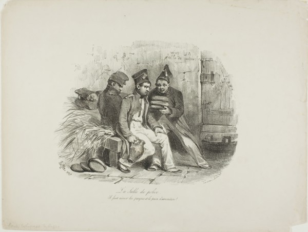 Military Prison, 1827. Creator: Auguste Raffet.