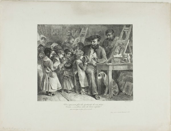 You who have made portraits of our fathers... would you make them of their children?, 1827. Creator: Auguste Raffet.