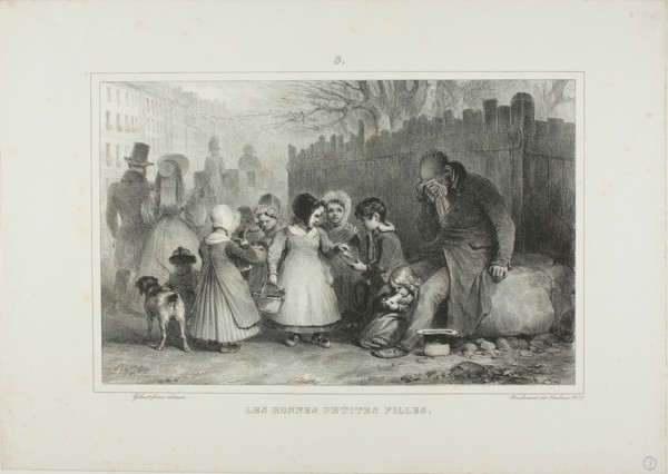 The Good Little Girls, 1832. Creator: Auguste Raffet.