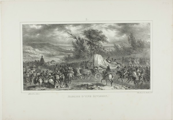 Division March, 1831. Creator: Auguste Raffet.