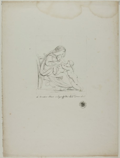 Seated Virgin, 1817–20. Creator: Vivant Denon.