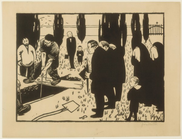The Funeral, 1891. Creator: Félix Vallotton.
