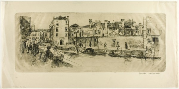 San Trovasso Canal, 1885. Creator: Frank Duveneck.