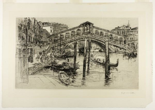 The Rialto, Venice, 1883. Creator: Frank Duveneck.