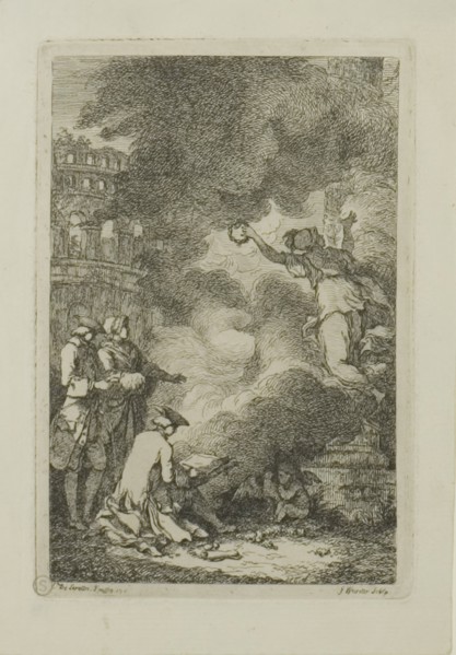 Plate from, Nella Venuta, 1764. Creator: Franz Edmund Weirotter.