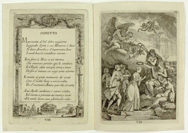 Plate 8, from Nella Venuta, 1764. Creator: Franz Edmund Weirotter.