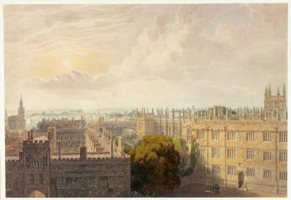 View From Radcliffe Library, n.d. Creator: Frederick Mackenzie.