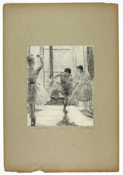 Before the Ballet Class, 1889–90. Creator: Georges William Thornley.