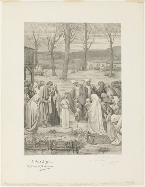 Pastoral Life of Saint Geneviève (center panel), c. 1888. Creator: Georges William Thornley.