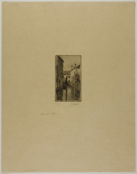 Canal in Venice, 1892. Creator: Gustave Leheutre.