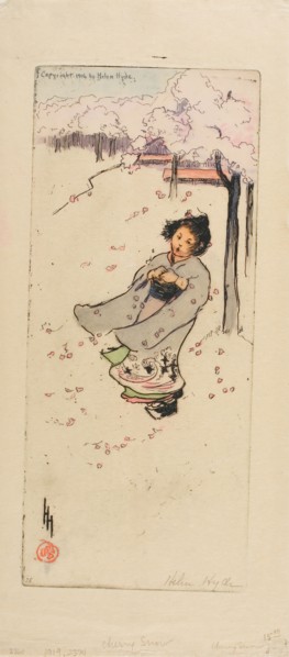 Cherry Snow, 1906. Creator: Helen Hyde.