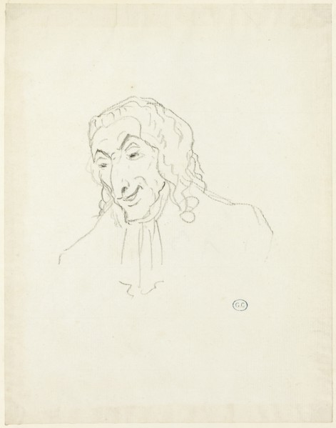 Bust of a Man with a Jabot, c. 1810. Creator: Jacques-Louis David.