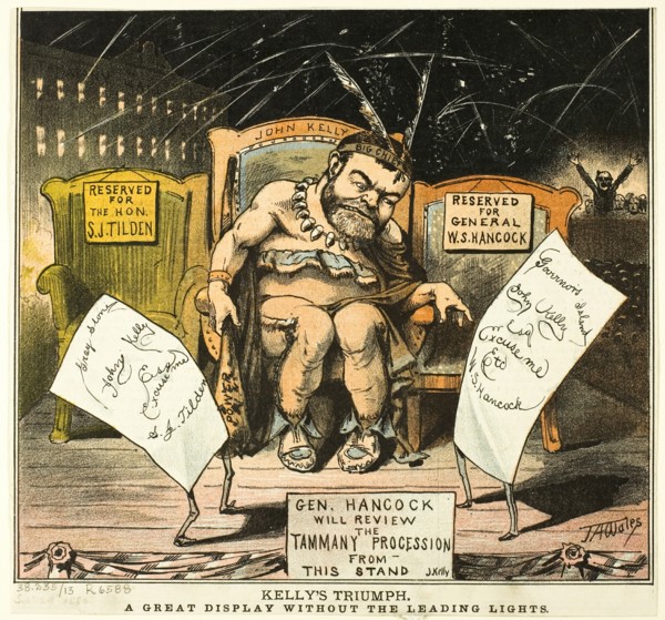 Kelly's Triumph, from Puck, published September 29, 1880. Creator: James Albert Wales.