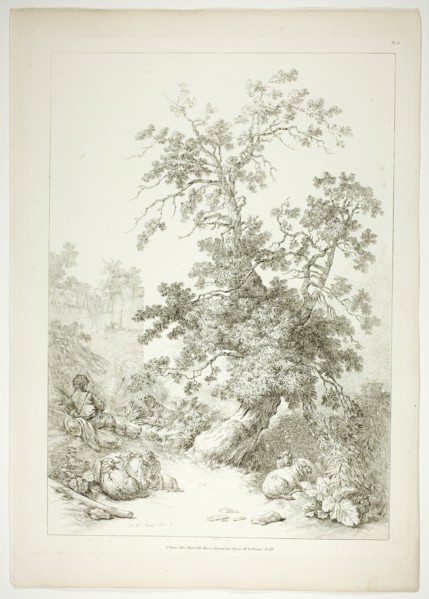 Plate Six of 38 from Oeuvres de J. B. Huet, 1796–99. Creator: Jean Baptiste Marie Huet.