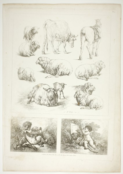 Plate Eight of 38 from Oeuvres de J. B. Huet, 1796–99. Creator: Jean Baptiste Marie Huet.